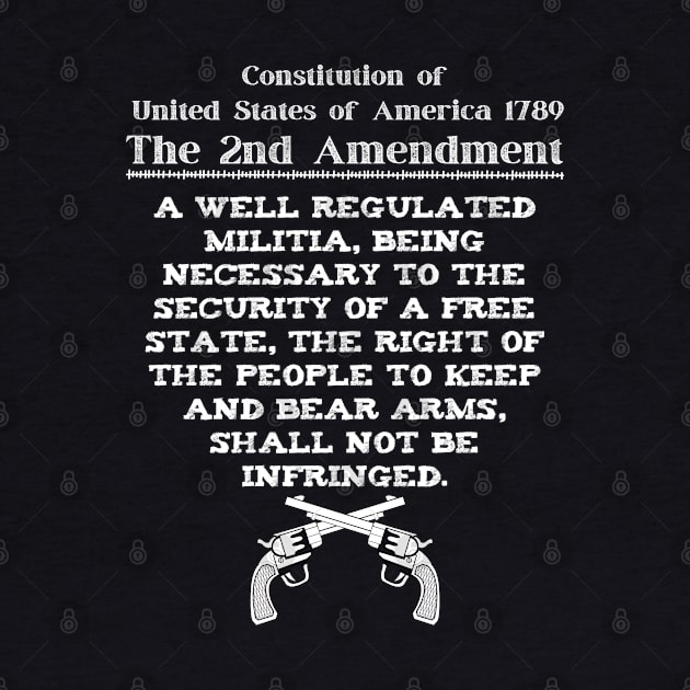 Second Amendment United States Constitution 2nd Amendment by Bless It All Tees